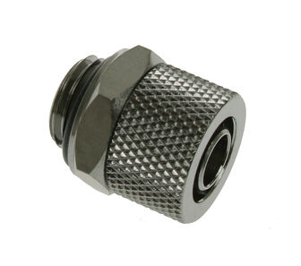 Bitspower Anschluss gerade G1/4 Zoll AG auf 11/8mm - schwarz gl&auml;nzend