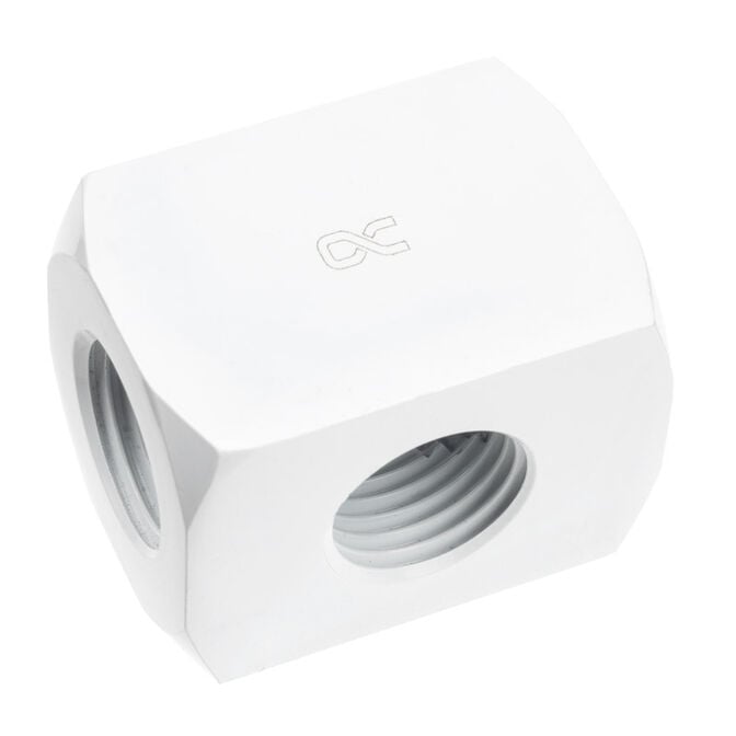 Alphacool HF 3-way connection distributor G1/4 - white image number 0
