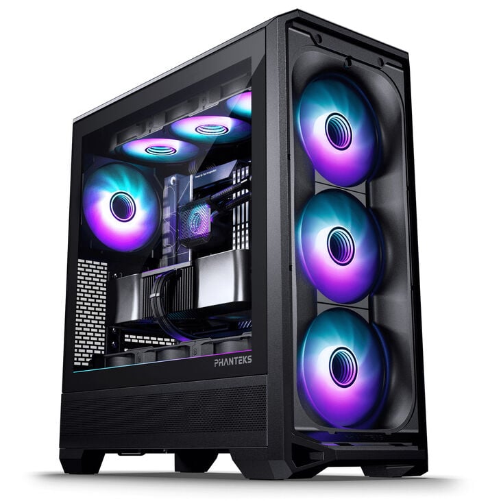 PHANTEKS Eclipse G400A PC-Gehäuse, Midi-Tower, E-ATX, Tempered Glass, D-RGB - schwarz image number 3