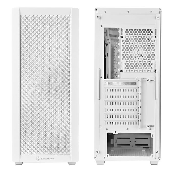 SilverStone FARA 515XR PC case, Mid Tower, ATX, RGB, Tempered Glass - white image number 3