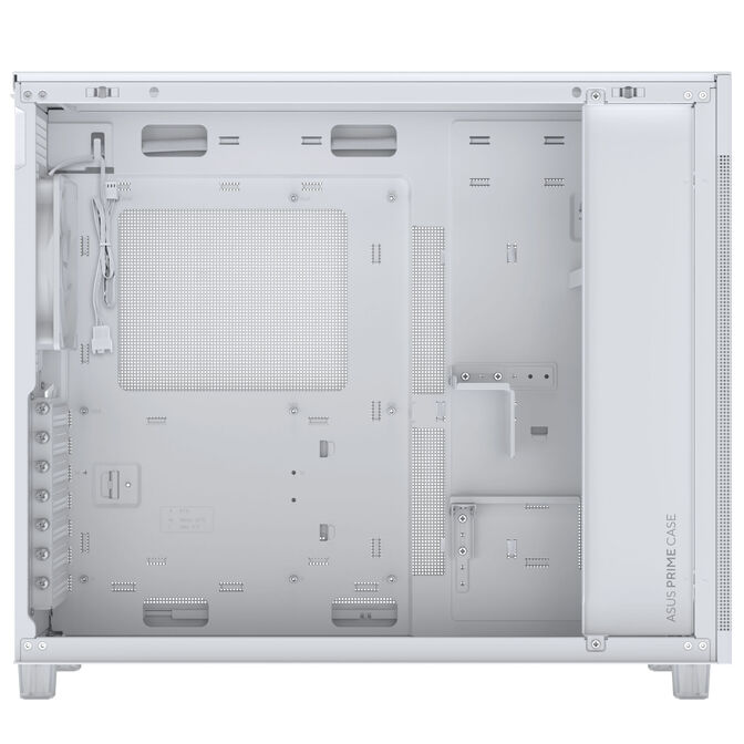ASUS Prime AP303 PC Case, Mid Tower, ATX, Mesh Panel - White image number 4
