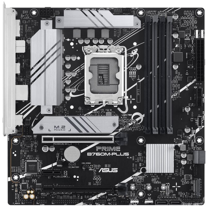ASUS Prime B760M-Plus, Intel B760 motherboard, Socket 1700, DDR5 image number 2