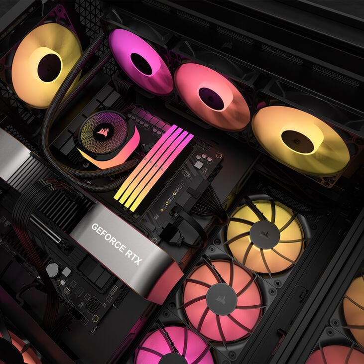 Corsair RS ARGB PWM Fan - Triple-Pack, 120mm, black image number 10