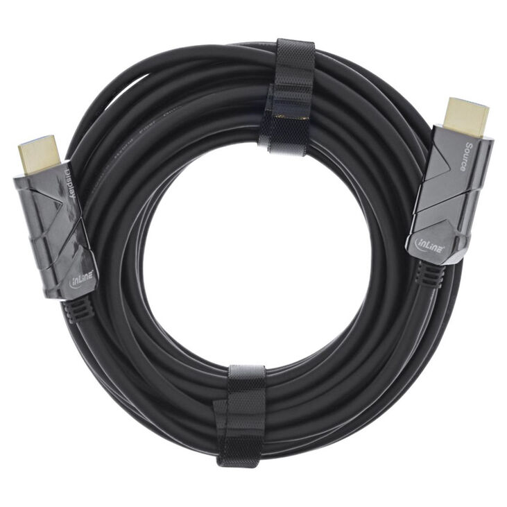 InLine HDMI 8K4K AOC Kabel, schwarz - 20m image number 1