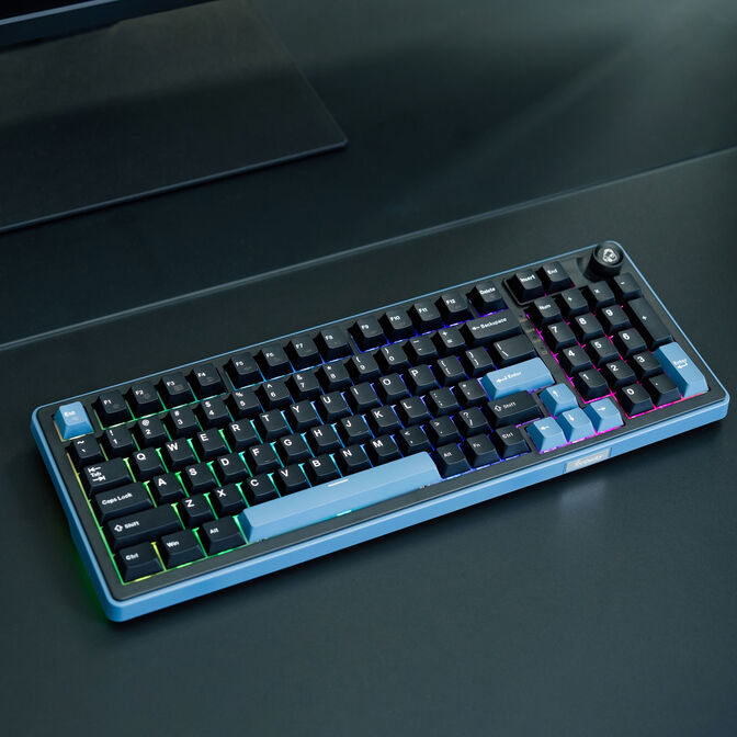 Ducky OK-M 98 Gaming-Tastatur, 98%, Hot-Swap-f&auml;hig, RGB, ANSI - KTT Baby Blue Switches image number 7