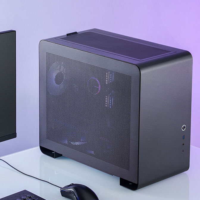 Jonsbo U4 Mini Mesh Micro-ATX-Geh&auml;use - schwarz image number 8