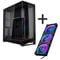 PHANTEKS NV7 - schwarz + D30 PWM Reverse Airflow D-RGB L&uuml;fter, 3er Pack - 120mm