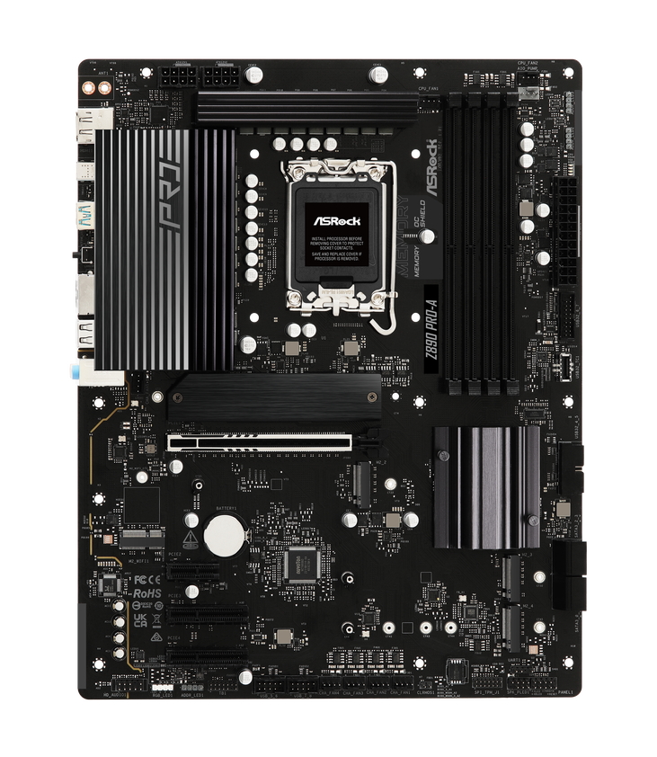 ASRock Z890 PRO-A Mainboard, Sockel LGA 1851, Intel Z890, ATX, DDR5 image number 3