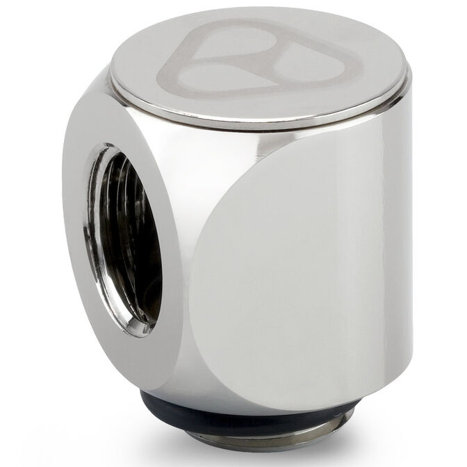 Thermal Grizzly DeltaMate Rotary Fitting - 90 Grad, Gloss Nickel, 6er-Pack image number 1