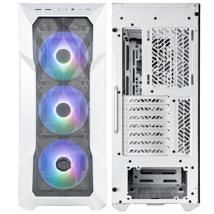 Cooler Master TD500V2 Mesh Midi-Tower ARGB, Tempered Glass - weiß image number 2