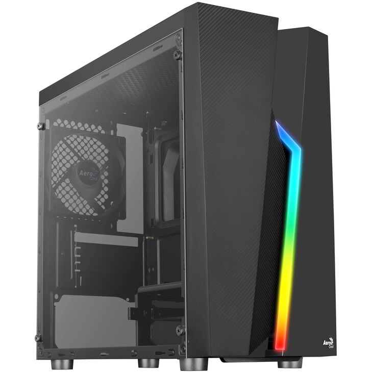 Aerocool Bolt Mini TG Micro-ATX Gehäuse - schwarz image number 0
