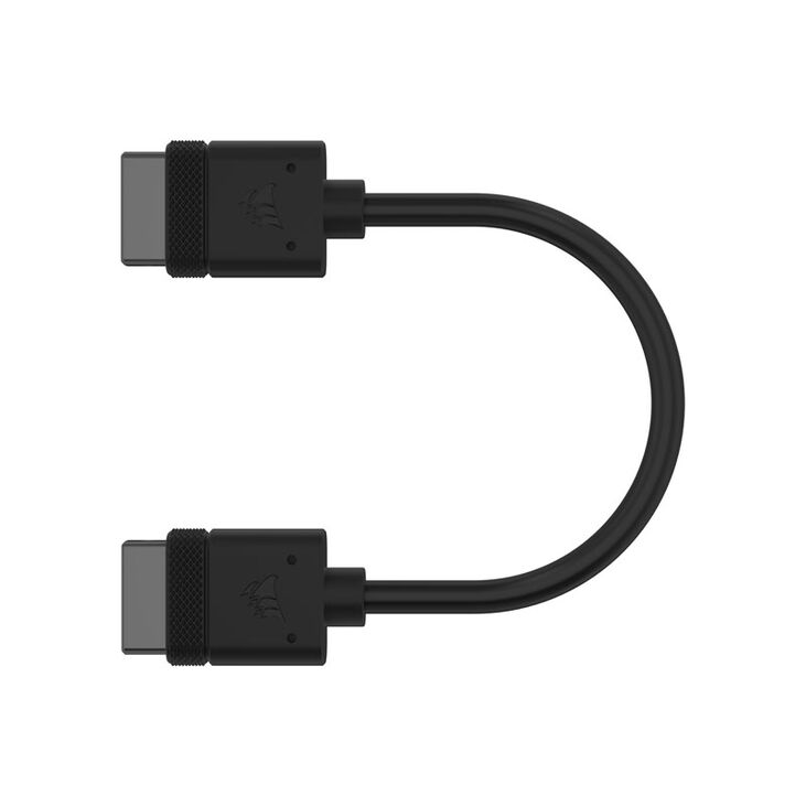 Corsair iCUE LINK Cable Connector straight - black, 10 cm 2-pack image number 1
