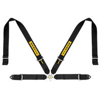 Sabelt Sim Seatbelts Kit, 4-Punkt-Gurt, mit Montage-Kit, kompatibel mit P-, S- und X-Serie - schwarz
