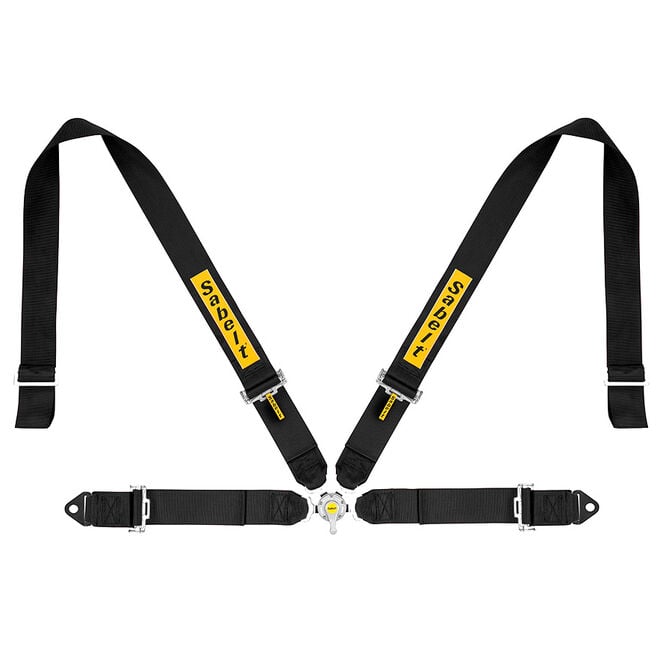 Sabelt Sim Seatbelts Kit, 4-Punkt-Gurt, mit Montage-Kit, kompatibel mit P-, S- und X-Serie - schwarz image number 0