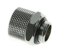 Bitspower Anschluss gerade G1/4 Zoll AG auf 11/8mm - silber gl&auml;nzend