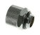 Bitspower Anschluss gerade G1/4 Zoll AG auf 11/8mm - silber gl&auml;nzend