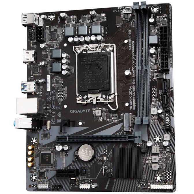 GIGABYTE H610M K DDR4 Mainboard, Sockel 1700, Intel H610, Micro-ATX, DDR4 image number 4