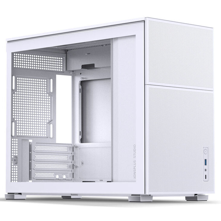 Jonsbo D31 MESH Micro-ATX Gehäuse, Tempered Glass - weiß image number 0