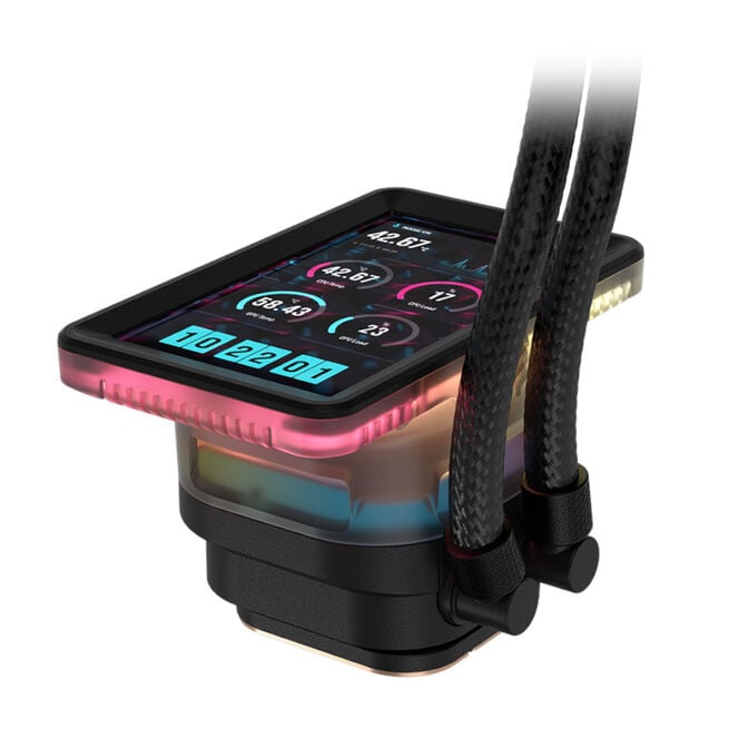 CORSAIR iCUE LINK TITAN 360 RX LCD AiO Water Cooling, 360 mm, RGB - black image number 4