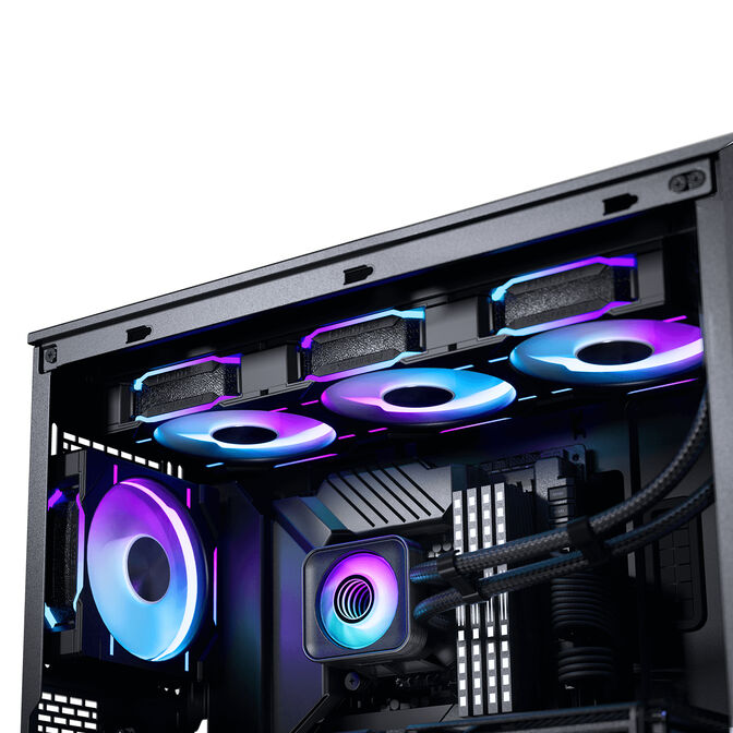 Phanteks GLACIER ONE 360D30 X2 DRGB AiO Water Cooling - 360mm, black image number 3