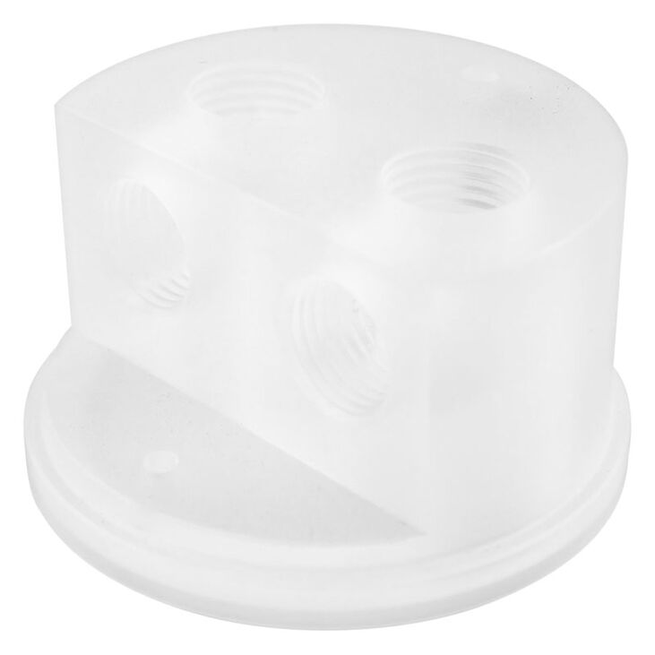 Singularity Computers Protium Quad Port Cap, Cover for Reservoir - Acrylic, matte transparent image number 0