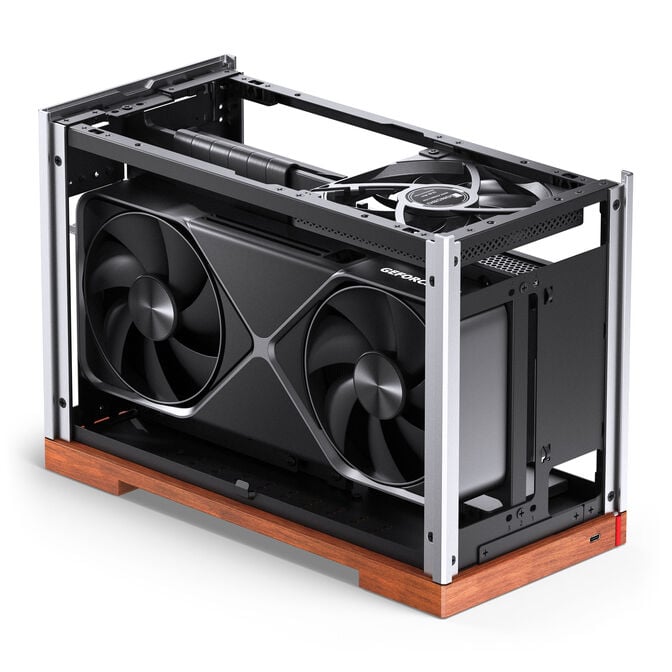 Jonsbo T9 PC-Geh&auml;use, Mini-Geh&auml;use, ITX, PCIe 5.0 Riserkabel - silber image number 4