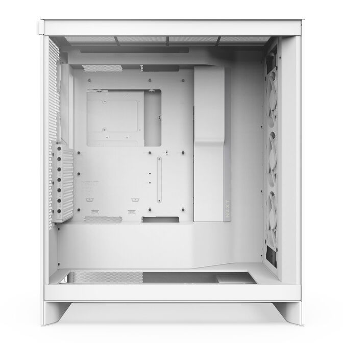 NZXT H7 Flow RGB PC Case, Mid Tower, E-ATX, RGB, Tempered Glass - White image number 11