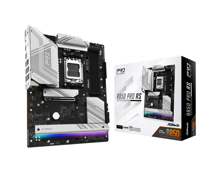 ASROCK B850 Pro RS motherboard, socket AM5, AMD B850, ATX, DDR5 image number 0