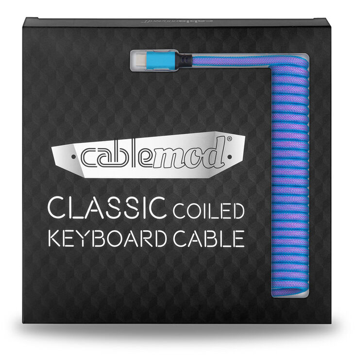 CableMod Classic Coiled Keyboard Cable USB-C zu USB Typ A, Galaxy Blue - 150cm image number 3