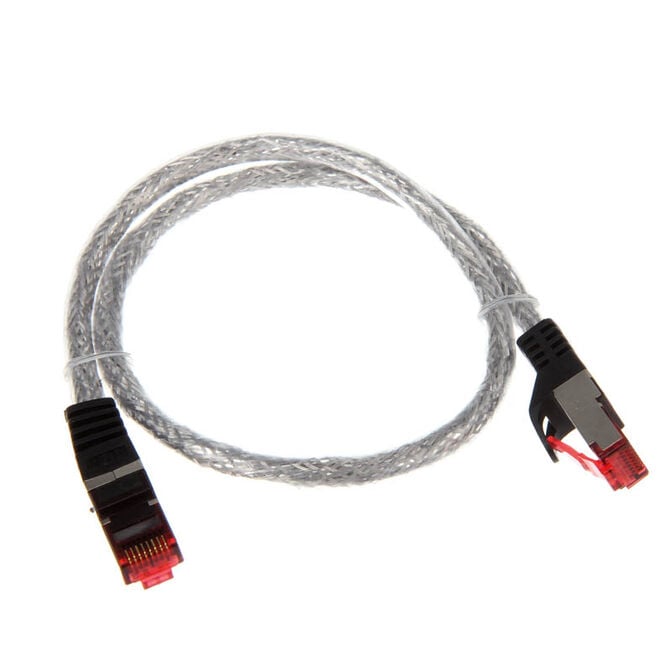 InLine Patchkabel Cat.6, S/FTP (PiMf), 250MHz, transparent - 0,5m image number 1