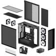 ARCTIC Xtender PC-Geh&auml;use, Midi-Tower, E-ATX, RGB, Tempered Glass - inklusive vertikaler GPU-Halterung & Riser-Kabel, schwarz image number null