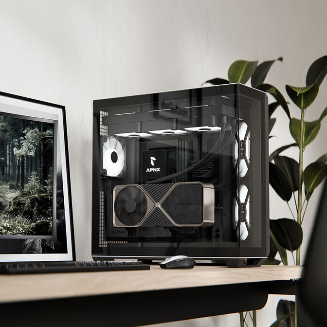 WQHD Gaming PC Configurator, APNX V1, Intel LGA 1851, Intel Core Ultra Processor, RX 9070 / RTX 5080 GPU image number 1