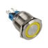 DimasTech Vandalism switch/button 22mm - Silverline - yellow image number null