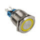 DimasTech Vandalism switch/button 22mm - Silverline - yellow