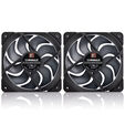 NOCTUA NF-A12x25 G2 Sx2-PP PWM-L&uuml;fter - 2-er Set, 120mm, chromax/black image number null