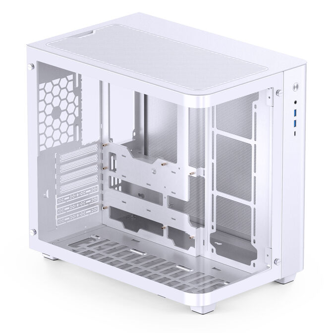 Jonsbo TK-3 PC Case, Mid Tower, ATX, Tempered Glass - White image number 3
