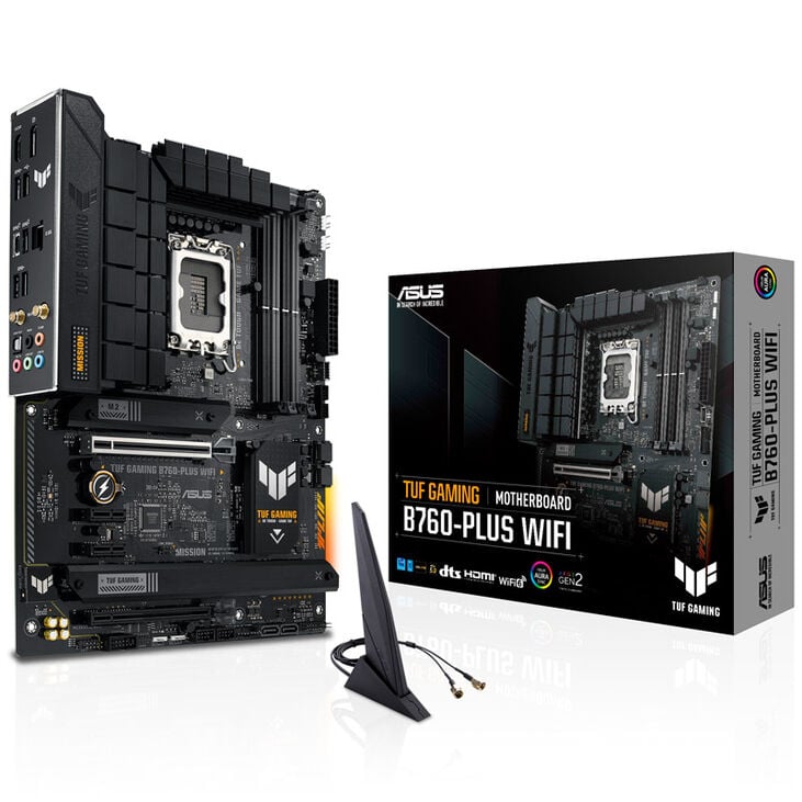 ASUS TUF Gaming B760-Plus WIFI motherboard, socket 1700, Intel B760, ATX, DDR5 image number 0