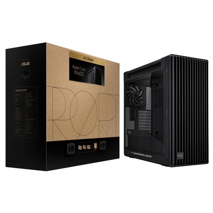 ASUS ProArt PA602 Full Tower, Tempered Glass - black image number 17
