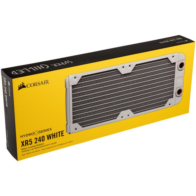 Corsair Hydro X Series XR5 240mm Water Cooling Radiator - wei&szlig; image number 6