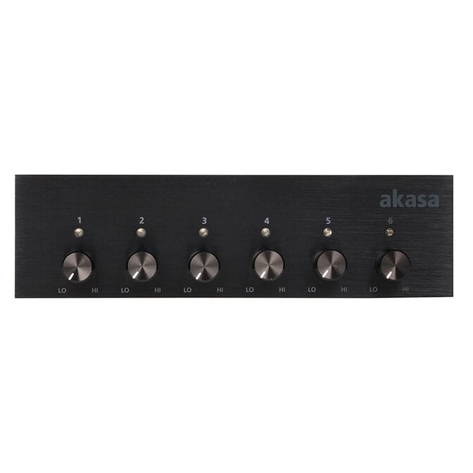 Akasa 5,25 Zoll FC.Six Fan-Controller - schwarz image number 1