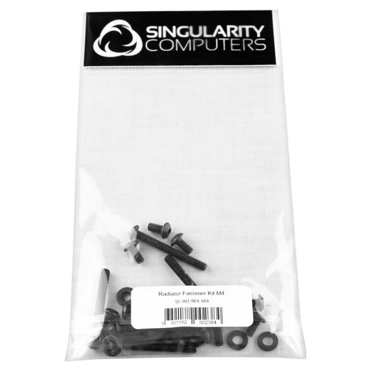 Singularity Computers Radiator Schrauben Kit, M4, 24 Teile - schwarz image number 1