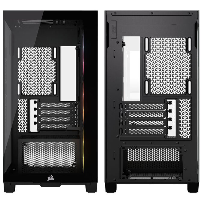 Corsair 2800X RS-R ARGB PC-Geh&auml;use, Mini-Geh&auml;use, mATX, Tempered Glass - inklusive 3x 120-mm-L&uuml;fter, schwarz image number 8