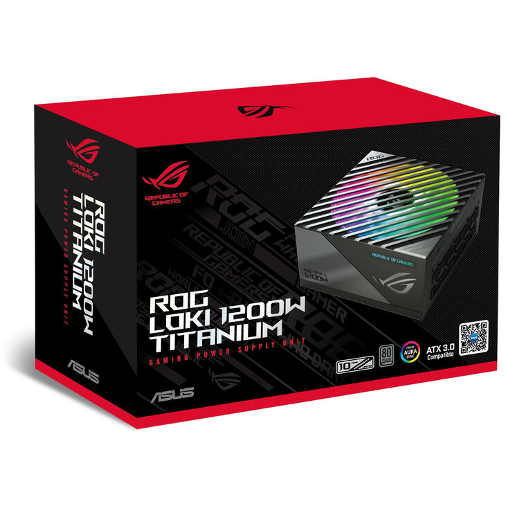 ASUS ROG Loki SFX-L 1200W, 80 PLUS Titanium Netzteil, modular, PCIe 5.0 - 1200 Watt, weiß image number 9
