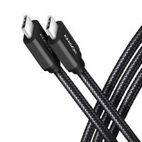 AXAGON BUCM2-CM10AB Ladekabel, USB-C zu USB-C 2.0, 1 m, PD 240 W 5 A, ALU - Schwarz