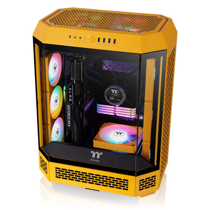 Thermaltake The Tower 600 PC-Geh&auml;use, Midi-Tower, ATX, Tempered Glass - Bumblebee image number 5