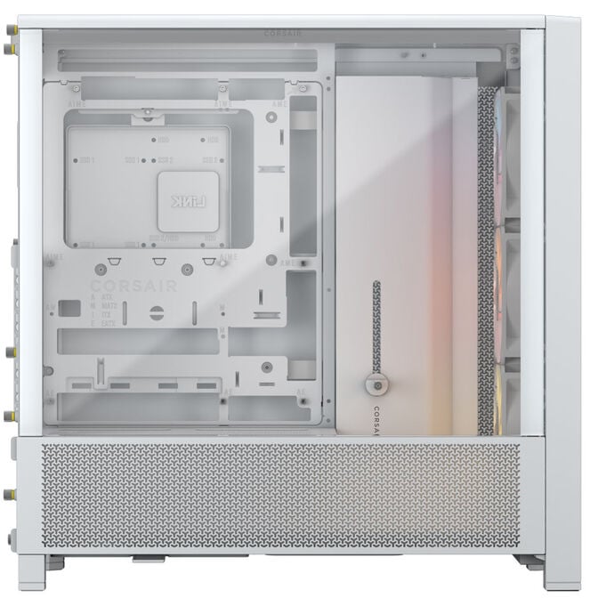 Corsair Frame 4000D RS ARGB PC case, Mid Tower, E-ATX, RGB, Tempered Glass - white image number 3