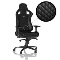 noblechairs EPIC Echtleder Gaming Stuhl - schwarz
