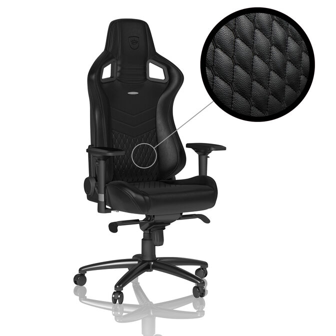 noblechairs EPIC Real Leather Gaming Chair - black image number 0