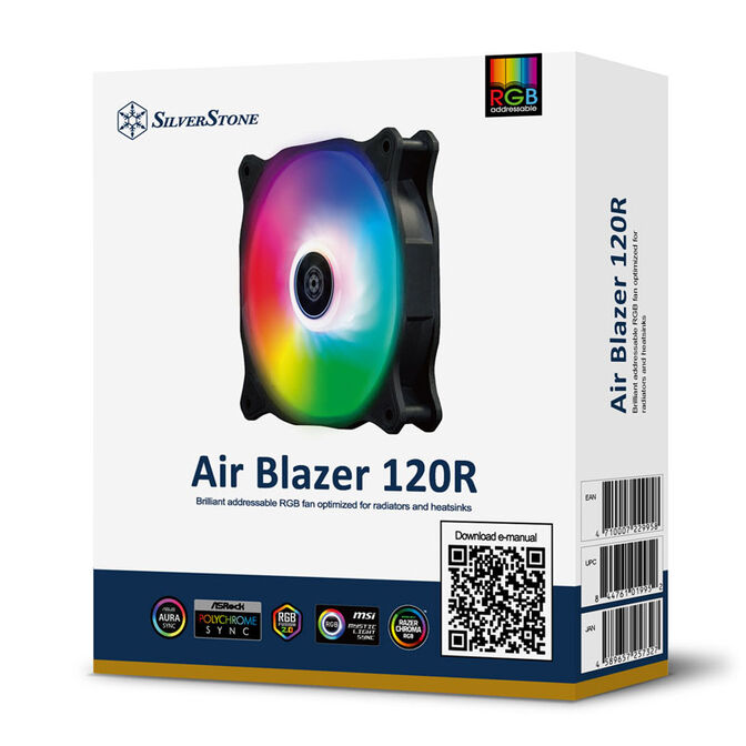 SilverStone Air Blazer 120R fan, ARGB - 120mm, black image number 9