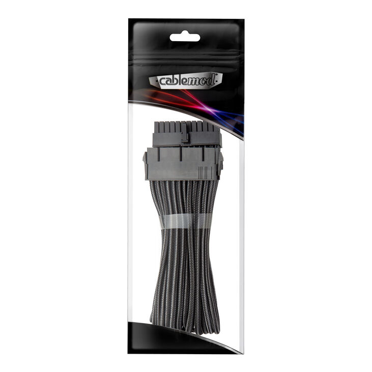 CableMod Pro ModMesh 24-pin ATX Extension, 30cm - carbon image number 1